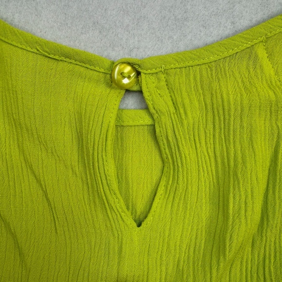 Diane Von Furstenberg Short Sleeve Gauze Midi Dress Womens SZ Large Multi Color - Picture 9 of 9